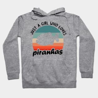 Girl cute piranhas loves lover women fan Hoodie